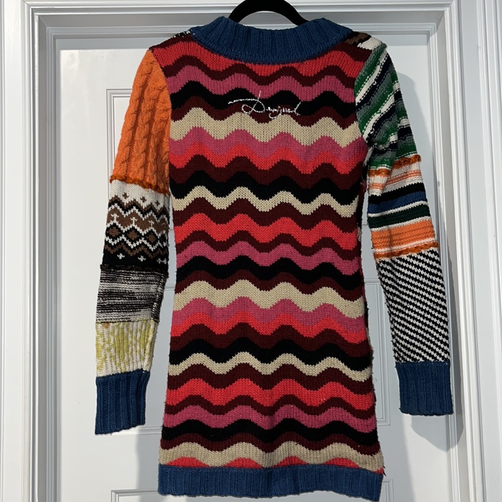 Desigual Multicolor Patchwork Sweater, Size S. - image 2